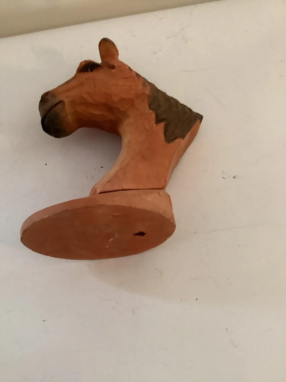 Peepers 7 inch hand carved horse head eyeglasses holder